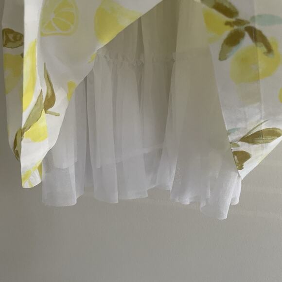 Cherokee Girls Sun Dresses Size 6/6X Lemons Floral Cotton - Picture 10 of 16